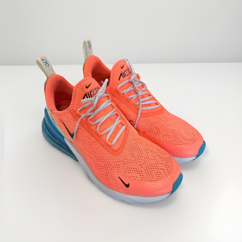 Nike Air Max 270 Lava Glow Pink Blue Women’s 8.5 CI5856‑600 Running Shoes Air
